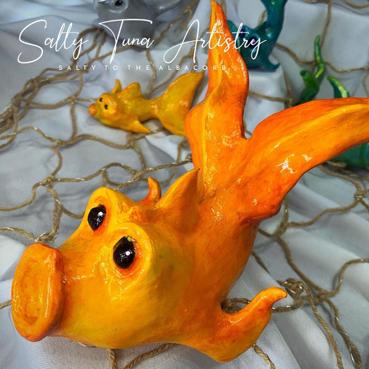 Funky Fish Statuette "Orange Slice"