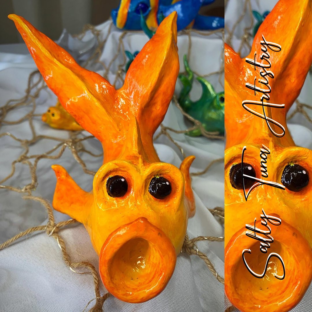 Funky Fish Statuette "Orange Slice"