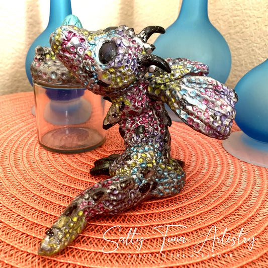 "Gem", the Mother Dragon w/ matching Jar (4" x 7" x 5")