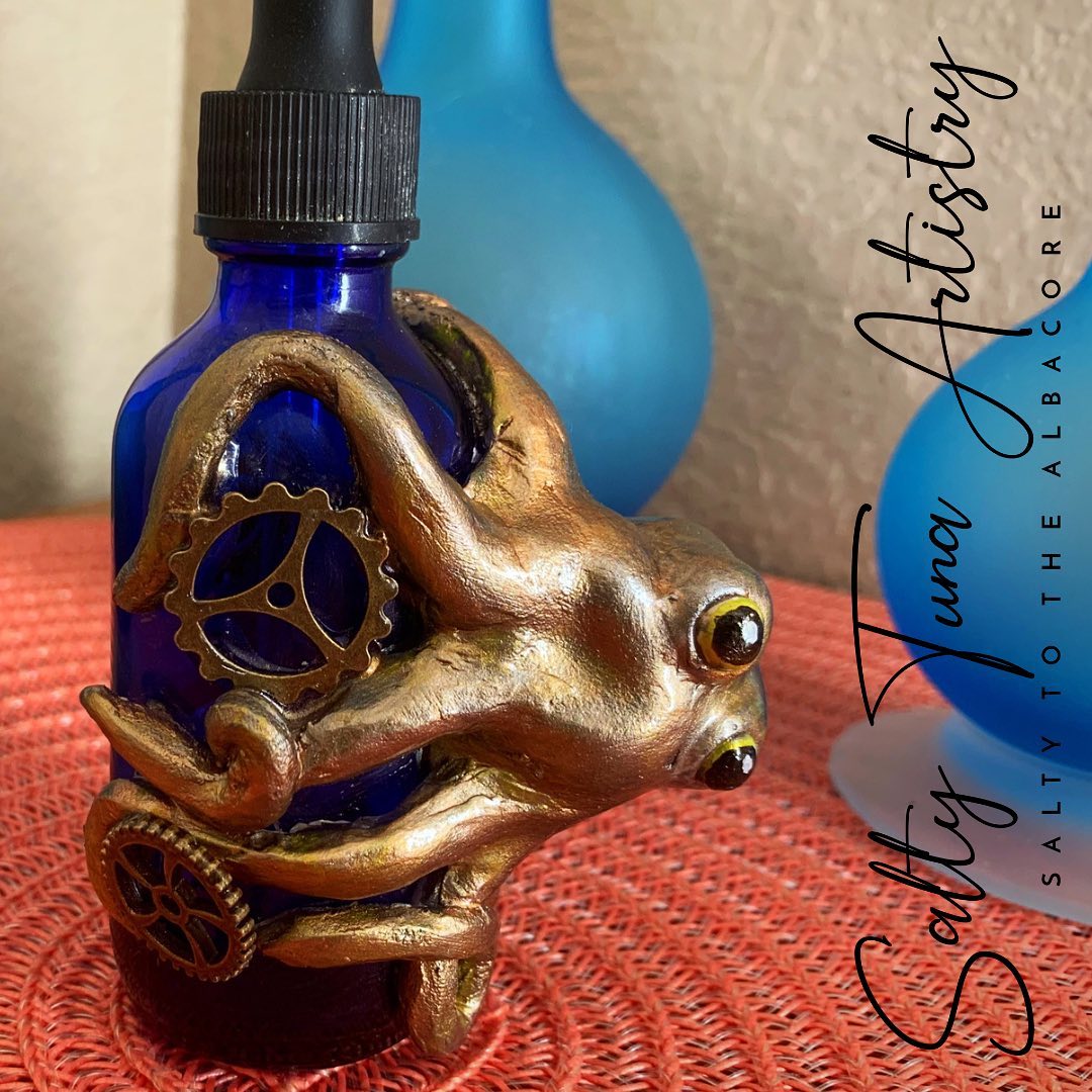 "Aristotle" Octopus Dropper Bottle (5"/2 oz.)