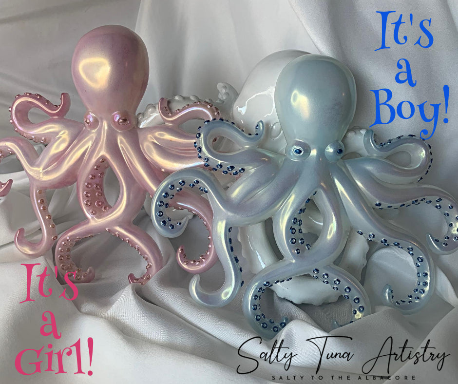 Octopus Wall Decor - CUSTOM ORDER LISTING  9" x 8"