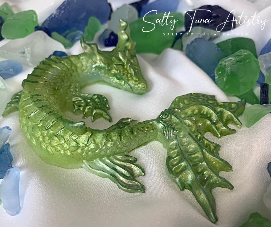 Water Dragon  Figurine "Tink, the Faithful"  5" x 3"