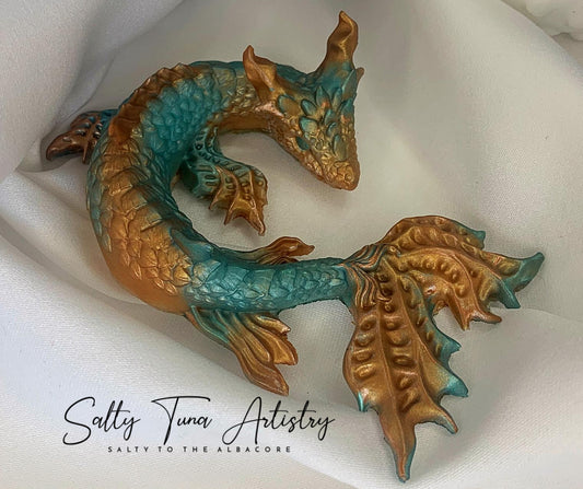 Water Dragon Figurine "Kaida, the Inciter"  5" x 3"