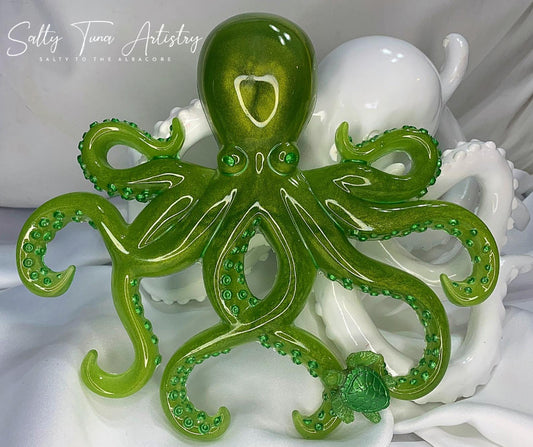 Octopus Wall Decor "Limey" 9" x 8"