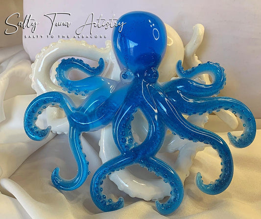 Octopus Wall Decor "Mediterranean Ice" 9" x 8"