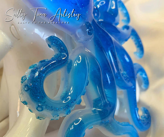 Octopus Wall Decor "Mediterranean Ice" 9" x 8"