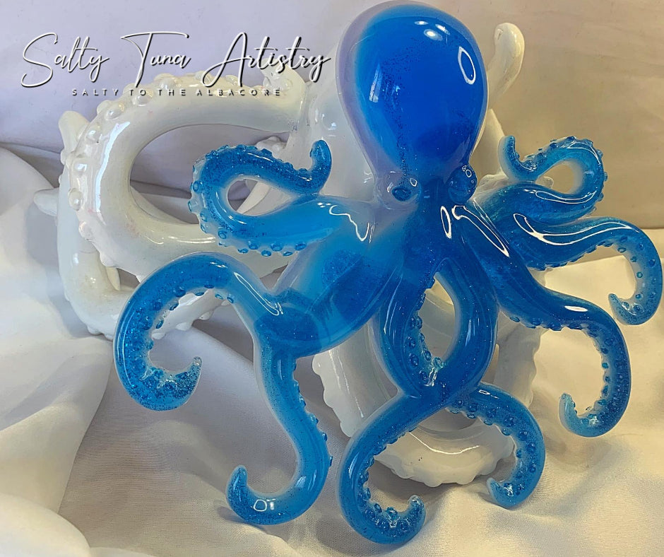 Octopus Wall Decor "Mediterranean Ice" 9" x 8"