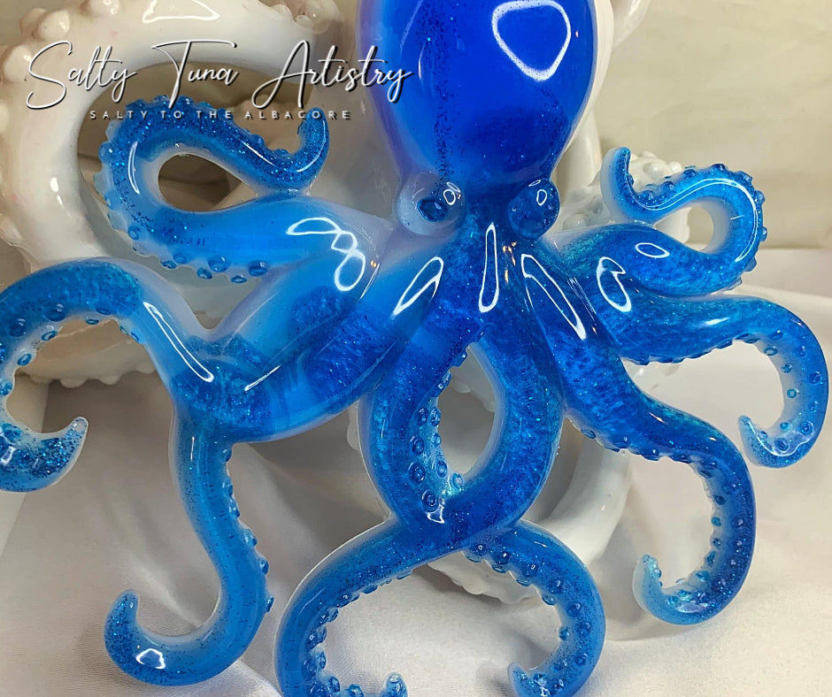 Octopus Wall Decor "Mediterranean Ice" 9" x 8"