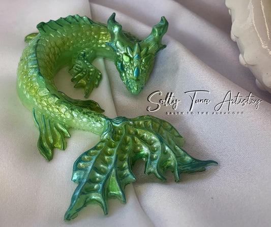 Water Dragon  Figurine "Tink, the Faithful II"  5" x 3"