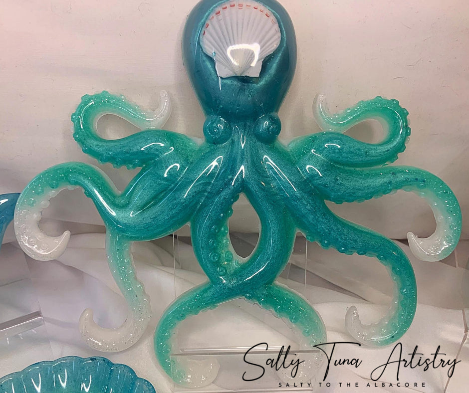 Octopus Wall Decor "A Trip to Bimini" 9" x 8"