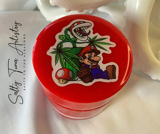 Decorative Stash Jar "Mario's Crop" 3.5" x 3"