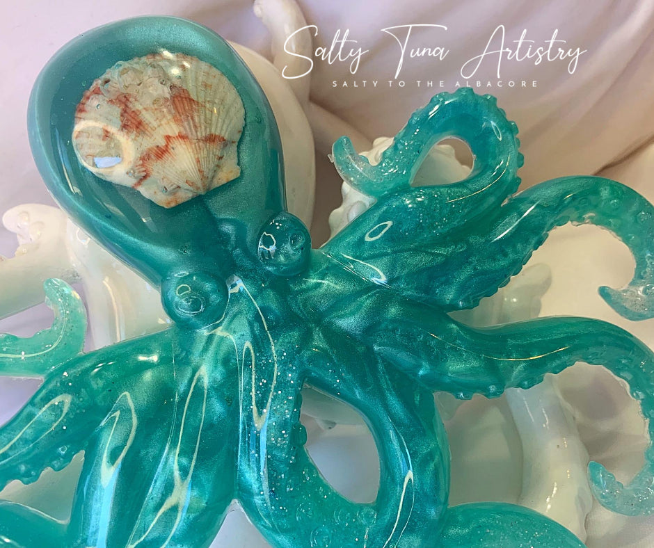 Octopus Wall Decor "A Trip to Bimini II" 9" x 8"