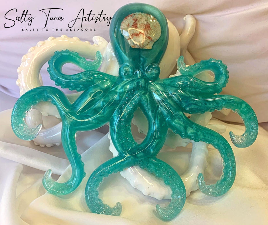 Octopus Wall Decor - CUSTOM ORDER LISTING  9" x 8"