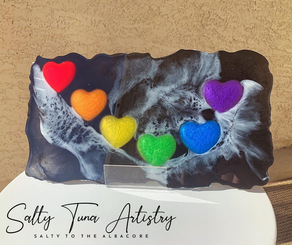 Vanity Tray  "Love and PRIDE" 12" x 7"