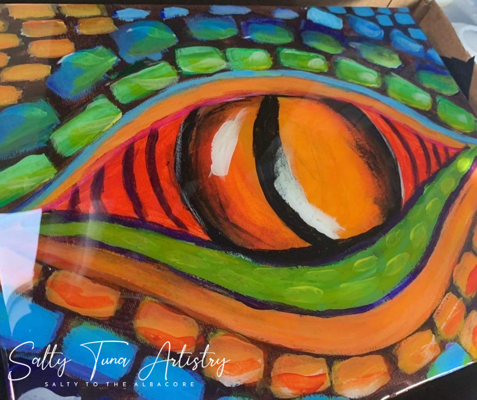 Mixed Media Wall Decor - Dragon's Eye