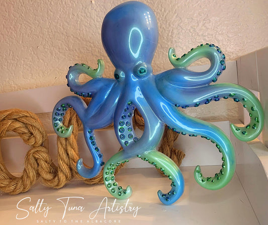 Octopus Wall Decor "Sea Glass" 9" x 8"