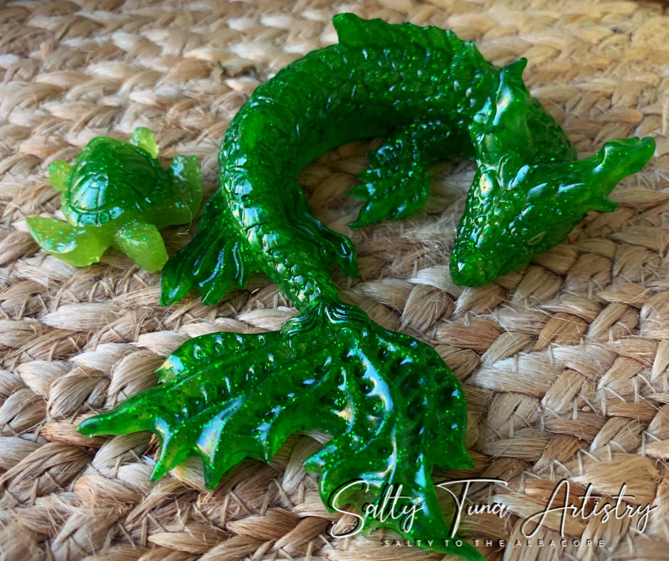 Water Dragon  Figurine "Vero, the Lavish"  5" x 3"