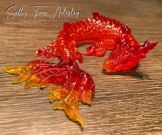 Water Dragon Figurine "Blaze"  5" x 3"