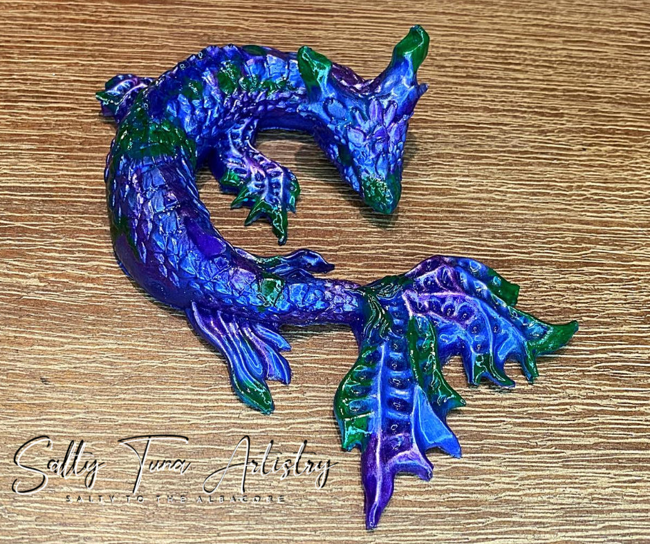 Water Dragon Figurine "Majesty"  5" x 3"