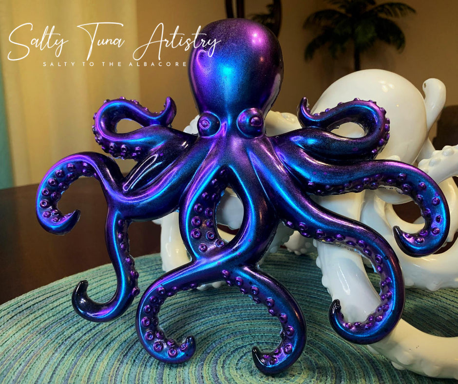 Octopus Wall Decor "Royalty" 9" x 8"