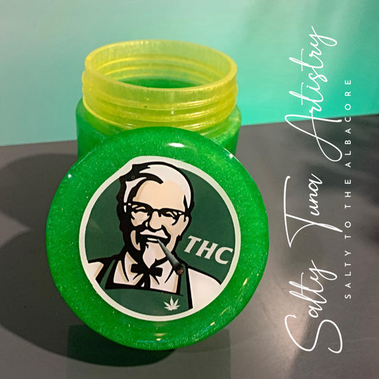 Decorative Stash Jar "The Colonel" 3.5" x 3"